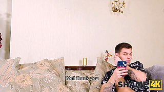 Shame4k. dude stays alone with stepdad's housemaid and ultimately fucks her