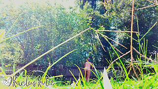 Mowing the Lawn Naked Voyeur
