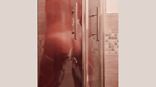 Mom Cums in the Shower