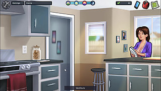 I end up kissing me with my stepmom - summertime saga