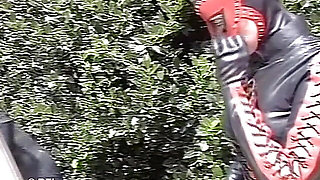Hardcore vintage outdoor punishment