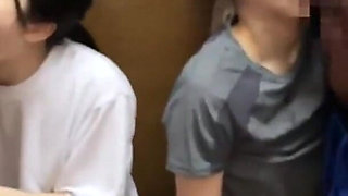 Two Girls Tangled in Shy Chaos, Bodies Colliding in Playful Heat. - B