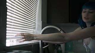 Jewelz Blu's Kinky Lesbian Passion in a Vibrant Threesome Rush