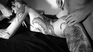 I Cum On Beka While Ed Fucks Her Ass - French Passionate Threesome