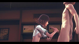 Hentai Uncensored 3D - Kaya Handjob and Fucked - Japanese Asian Manga Anime Game Porn