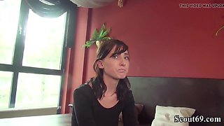 GERMAN SCOUT - 18YO LIA LOUISE THREESOME SEX SEX ORGY BY OLD AND YOUNG CUTIE MAN