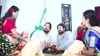 Desi Tharki Indian Jamindar Stepbrothers Share Their Four Wives At The Same Time For Real Gangbang ( Hindi Audio ) 28 Min - Bengali Bhabhi And Stepdad
