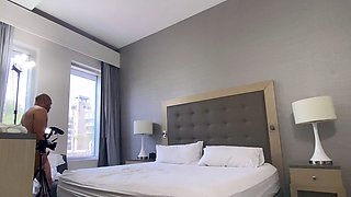 Perfect blonde teen smoking on cam
