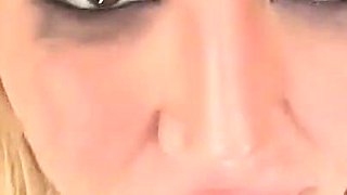 Threesome with a Slut with Firm Tits and Light Hair Who Has Her Pussy and Ass Stretched by a Monster Cock