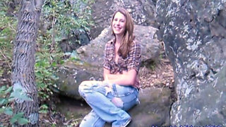 Aubrey Lee - Babysitter Outdoor Blowjob