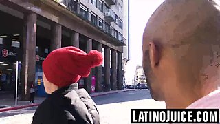 Inked Latino dominates straight black stud raw