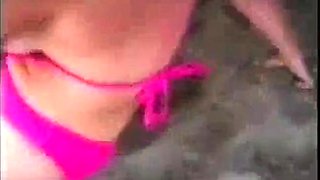 Independent Amateur teen blonde masturbating outdoor