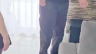Maid This Makes Fuck the Pussy and the Ass and Receives a Cum Face