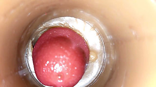 Camera 4K in Anal Cervix POV, Tiny Cucked by Giant ''couple'', Cum in Anal and Creampie - Asmr
