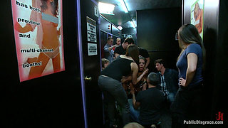 Latina Cutie with a Big Round Ass Gets Dominated and Fucked in Public by Strangers