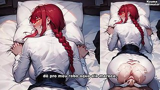 Controller Makima, Im going to sit on your dick until I cum - Hentai JOi Guided Handjob