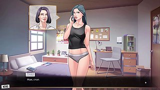 Naughty 2D cartoon poses for some steamy sex scenes