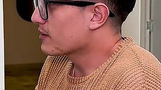 Secretary Fucks Her Boss's Stepson on the Office Desk, Nerd Boy Has a Big Cock! Daniela Andrea & Pipe Boy