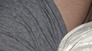 Step mom has amazing legs in bed with horny step son