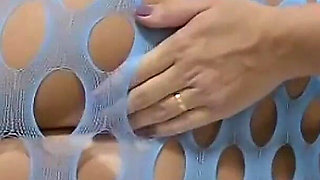 The Cuckold Can Never Resist Seeing Me Showing My Hole and Cums Massively