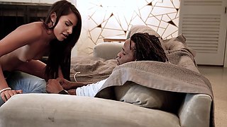Closeup video of interracial anal fucking with stunning Hime Marie