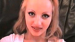 Secretly filmed natural blonde Natasha with perky full tits masturbates with a dildo