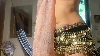 Arab doing a very sensual Arab dance