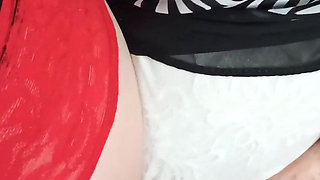 Housewife in white panties fucked in missionary
