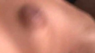 Brunette with big tits loves face cum in threesome
