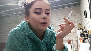 I Smoke in a Plush Hoodie