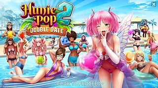 Anime babe gave me a quest on my double date in HuniePop 2