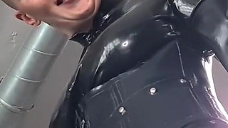 Working Her Rubber Dolly Part 1 : Tongue on Boots and Latex