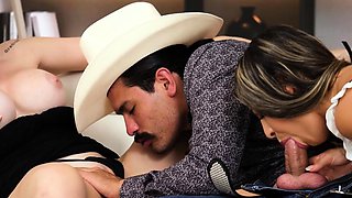 A THREESOME WITH THE MAID . Lia Tovar Mica Spengler