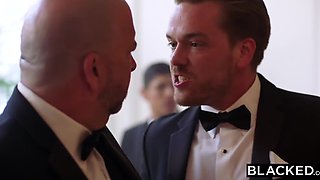 Slim Busty Blonde Bride Cheats On Her Fiancé, Running Away From The Wedding To Enjoy Massive BBC