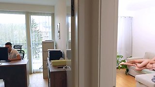 Sweet young redhead with perky tits loses anal virginity
