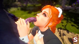 Ideal, amateur blowjob, animated