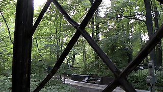 Fucking an emo gothic Russian outside