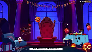 Awesome Interactive hentai video with naruro characters on Halloween