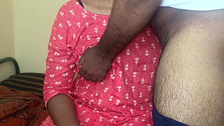 Married women enjoying bed with her manager
