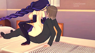 Busty Raiden Cowgirl Ride with Creampie Climax Uncensored 3D