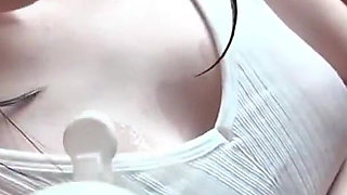 Slick Outdoor Tease with a Pink Tipped F Cup Beauty Soaked in Oil Part.3