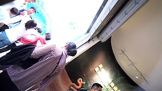 Amateur hottie fucked outdoor in public