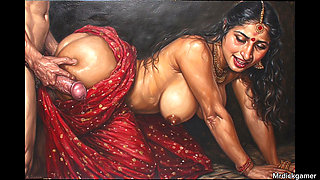 Desi fucked in front of husband and satisfy her pussy