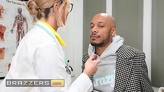 Tiffany Watson, the sexy doctor, has been over-taxed & craves for two hard cocks to satisfy her lustful desires