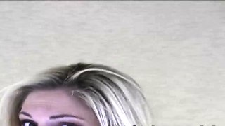 Blonde Woman with Big Booty Will Do Anything for Cash