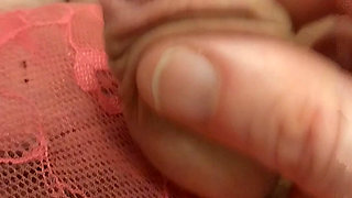 Tiny Clit Cums in Pink Panties