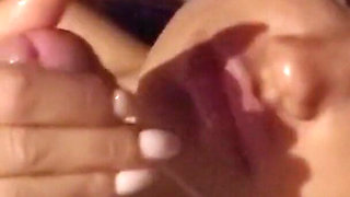 Beautiful Monika Fox sexy ball licking & cock sucking