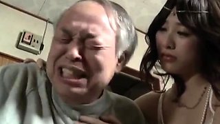 Young asian fucking an old fart