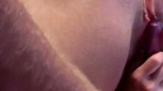 Hot MILF Gets a Huge Buttplug and Anal Beads Inserted in Her Ass by Hubby