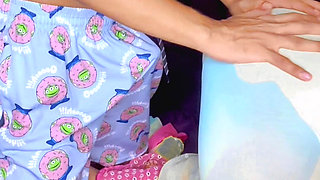 Stepsister Pussy Hard Fucked by Her Step Brother, She Is Wearing a Saree